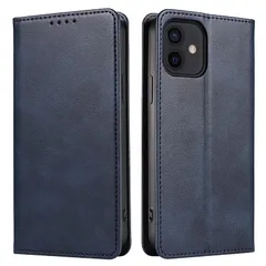 iPhone12 ケース iPhone 12 PRO ケース イフォン12/12 PROスマホケース 手帳型 携帯カバー レザー 耐衝撃 軽量 着脱しやすい 放熱性 マグネット式 カード収納 スタンド機能360度保護 PinLiSheng (ネイビー, i 0