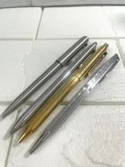 I【まとめ売り】ボールペン 4点まとめ ジャンク WATERMAN PERKER CHROMATIC GRANDPRIX 文房具  普段使い