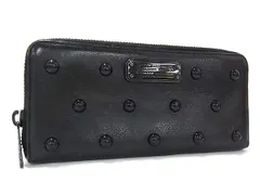 MARC BY MARC JACOBS マークバイマークジェイコブス レザー ラウンドファスナー 長財布 ウォレット 小銭入れ ブラック系 DI0870