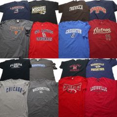 古着卸 まとめ売り カレッジ 半袖Tシャツ 16枚セット (メンズ XL /2XL ) オハイオ アーチロゴ 3段プリント シカゴ 中古 古着 NB3944