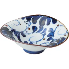 お得新作登場*お値下げ* StudioKarakusa 飯野夏実　青い花の小皿４枚セット 食器