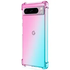 Google Pixel 8 Pro ケース ピクセル8プロ  グラデーション耐衝撃 ソフト ケース 【Color】 ピンク・グリーンのサムネイル