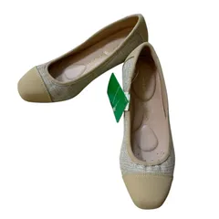 TR4 【タグ付き新品】UNITED COLORS OF BENETTON ユナイテッドカラーズオブベネトン パンプス ヒール ベージュ レディース 22.5cm