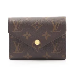 ルイ・ヴィトン LOUIS VUITTON 三つ折り財布 ポルトフォイユ ヴィクトリーヌ M62472 PVCコーティングキャンバス ポルトフォイユ・ヴィクトリーヌ レディース Used A