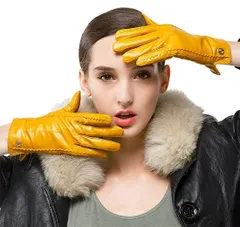 【数量限定】冬 レザー 羊革 ショート スマホ対応 手作り 手袋 通勤 女性用 運転 レディース パーティー [Nappaglo] グローブ