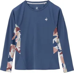 【新品】【Mサイズのみ】 le coq sportif(ルコック) レディース ウィメンズ AFグラ長袖ゲームシャツ テニスウェア 吸汗速乾 UVカット 遮熱 クーリング効果 JTA公認　ブルー LN4FLT10L-BL00