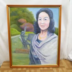 絵画 油彩画 少女 浅見純臣 「港の少女」 - メルカリ