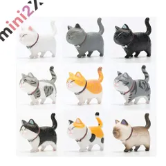 冷蔵庫 マグネット ネコちゃん 9匹セット 3D 立体 デザイン 可愛い マグネット 冷蔵庫 家電 ホワイトボード 黒板 事務所 メモ プレゼント カワイイ 猫 マグネット 磁石 ポストイット 9個 セット 子ども 人気 幼稚園 おやつ ネコ メモ