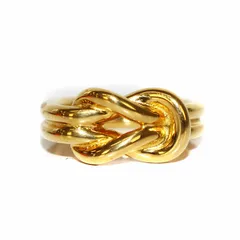 エルメス HERMES アタメ スカーフ留め スカーフリング GP ゴールド /BB ■OH