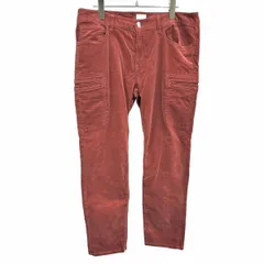 【中古】[印象AB] 23区 ニジュウサンク カーゴパンツ レディース 48(W78-82/H103-107) テラコッタ 赤茶 綿×レーヨン×ポリなど ベロア ストレッチ 無地のサムネイル