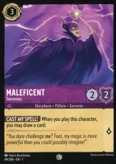 【中古】Disney Lorcana 49/204[C]：Maleficent Sorceress