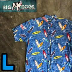 【希少】古着 Big Dogs 両面プリント アロハシャツ fce8d0a7acdd49583c73ff783241fb