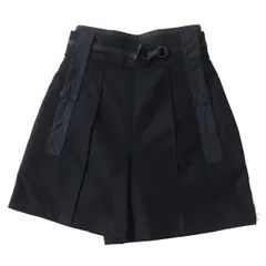 美品◎正規品 23SS HERMES エルメス 3E0407DP レディース 一部ナイロン使い コットン キュロットパンツ ブラック 34 裏地シルク100％のサムネイル