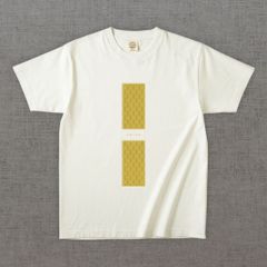 和柄Tシャツ　網目 -彩・角-