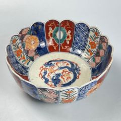 737 錦手　菊　古伊万里　伊万里焼　骨董　アンティーク　中鉢