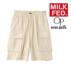 ミルクフェド 水着 ラッシュガード パンツ MILKFED OP CARGO SHORTS 103252031003 ラッシュガードパンツ レディース オフホワイト ホワイト 白 ショートパンツ ハーフパンツ カーゴパンツ オーシャンパシフィック op
