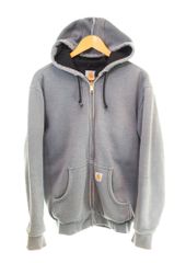 カーハート Carhartt 裏地付きフード付きジップスウェットシャツ ジップパーカー グレー J149CHH パーカ グレー Sサイズ 103MT-2358