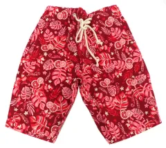 【中古】衣類 ミニーマウス リーフ柄 ショート ボトムス レッド Sサイズ 「ディズニー」 東京ディズニーリゾート限定