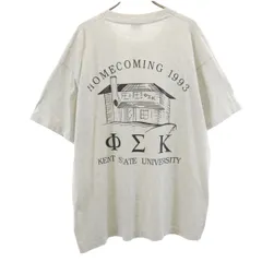 FRUIT OF THE LOOM BEST フルーツオブザルーム ベスト 90s USA製 オールド バックプリント 半袖 Tシャツ XL グレー シングルステッチ メンズ 古着