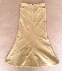 【美品】穴口恵子着用品♡　コーデュロイ生地　bebe　ロングスカート　コットン