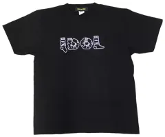 【中古】衣類 CARRY LOOSE SOCKS IDOL Tシャツ ブラック Lサイズ 
