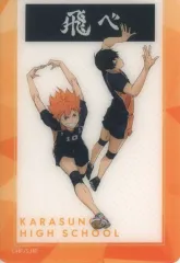 【中古】キャラカード 日向翔陽＆影山飛雄(烏野高校/飛べ) 「ハイキュー!! アニメ 10th Anniversary POP UP SHOP in マルイ トレーディングクリアカード Ver.A」