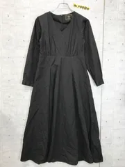 キレカジ！Olu. オルドット Vネック インバーテッド フレアワンピース F