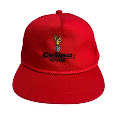 【キャップ/帽子】Celina Group（セリナ・グループ）企業ロゴ トラッカーキャップ レッド 赤 イエロー 黄 ホワイト 白
