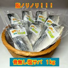 こだわりの一品　大きめ　骨無し　昆布塩サバ　個包装　7枚入り（1kg） 塩鯖　旨み凝縮　ふっくら肉厚　 鯖フィレ　骨が無い　昆布エキス　全部食べれる
