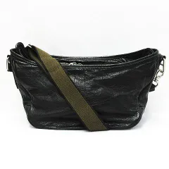 極美品 aniary アニアリ ショルダーバッグ レザー クロコ 型押し 船型 正規取扱店】aniary アニアリ Shrink Leather シュリンクレザー