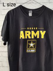 L／US古着／Ｔシャツ／U.S.ARMY／GILDAN／ARMY