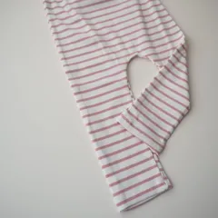 ボーダーレギンス キッズ 子供服 女の子 男の子 韓国子供服 おしゃれ かわいい Pink ピンク Gray グレー Black 黒