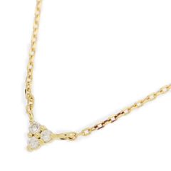 ETE エテ 4月誕生石 3P・ダイヤモンド ネックレス・ペンダント/K18YG/750-1.0g/イエローゴールド/プレゼント/記念日【♀】【N】【レディース】★■556197【中古】