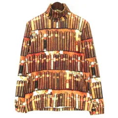 ポール＆ジョー PAUL&JOE カットソー Tシャツ 長袖 総柄 タートルネック ブラウン系 M 240726Eのサムネイル