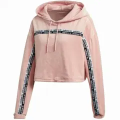 レディース M A級 @ アディダス(ADIDAS) クロップド フード付きTシャツ