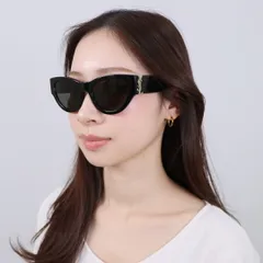 サンローランパリ SAINT LAURENT PARIS レディース サングラス M94/F 001 53 SUNGLASS WOMAN RECYCLED BLACK BLACK GREYのサムネイル