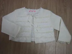 メゾピアノ ベビー mezzo piano 子供服 長袖 ボレロ カーディガン カーデガン カーデ 90cm ★2 キッズ ベビー服 【中古】 ユーズド 女の子 女児 ガールズ ブランド USED アウトレット リサイクル 古着 子ども服 こども服 子供