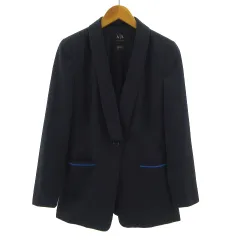 アルマーニエクスチェンジ A/X ARMANI EXCHANGE ジャケット ショールカラー シングル 1B ネイビー 紺 4のサムネイル