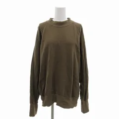 ナノユニバース nano universe モックネックスウェットシャツ トレーナー リブ 長袖 L カーキ 668-1223029 /FTのサムネイル