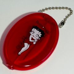45828 ラバーコインケース BettyBoop クリアレッド