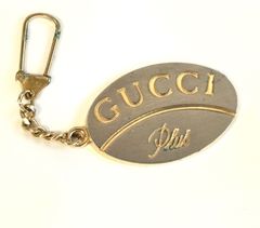 正規品 グッチ プラス GUCCI Plus  キーホルダー シルバーゴールド チャーム