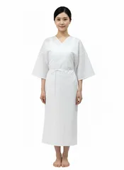 D282 夏着物　訪問着　白地　絽　ポリエステル　洗える着物 D282 夏着物 訪問着 白地 絽 ポリエステル 洗える着物 洗える 夏