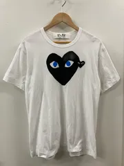 【中古品】PLAY COMME des GARCONS プレイコムデギャルソン AX-T088 BLACK HEART WITH BLUE EYES TEE Tシャツ トップス 【140-250803-ks-12-min】