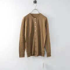 未使用 ドゥーズィエムクラス Deuxieme Classe FF30 クルーネックカーディガン 36/キャメル ウール ニット【2400014352894】