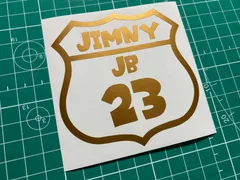 カラー選択可能！JB23 ジムニー 型式 カッティングステッカー ルート66風 縁取りタイプ JIMNY 型式変更可能 JA11 JA71 JA12 JA22 JB23 JB64