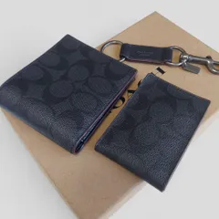 2025年最新】COACH コーチ メンズ二つ折り財布＋パスケースの