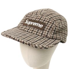 Supreme(シュプリーム) 総柄 ハウンドトゥース キャンプキャップ ジェットキャップ 5パネル キャップ 古着