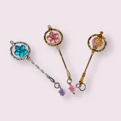 小さな魔法の杖　フラワー　ミニチュアステッキ　マジカルワンド　ブライス　リロロ・アンティーユにも◎ハロウィン　小物　服　ドールアクセサリー