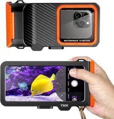 【在庫処分】水中 写真 IPX8標準防水レベル水深さ15mまで潜水 水中タッチ機能 ストラップ付き6.9インチ以下対応 水中撮影スマホ防水ケース 水泳 防水ポーチお風呂 海水浴 夏フェス 【2024最新タッチ版】潜水用ケースiphone 温泉 お釣り海 海上ア