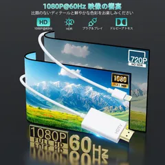 【2025 MFi認証品】HDMIケーブル iPhone hdmi変換ケーブル 